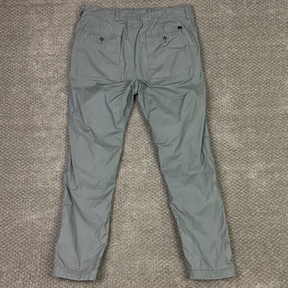 Relwen Pants Men's 32 Measures 34 x 29.5 Gray Flyweight Flex Chino Stretch - Picture 4 of 13